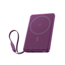Baseus PicoGo AM52 QI2.2 10000mAh 45W Cable Dark Cherry портативті қуат банкі