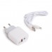 Әмбебап зарядтағыш LDNIO a2421c 22.5 W USB/USB найзағайы, ақ