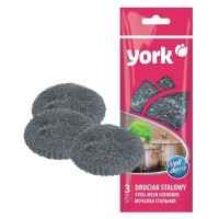 Губка кухонная YORK, металлическая, 3 шт/уп 025-3010