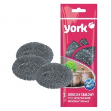 Губка кухонная YORK, металлическая, 3 шт/уп 025-3010