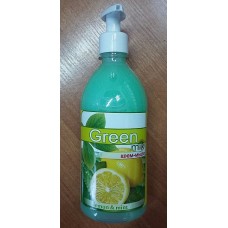 Мыло жидкое GREEN MIX Лимон и Мята (Aromika), 530 мл, с дозатором