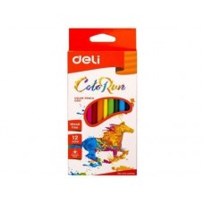 DELI "ColoRun" түсті қарындаштар жинағы, 12 түс 044-00100