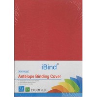 Ibind мұқабасы, A4, 250 гр, жылтыр картон, қызыл 38222