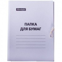 Папка на завязках OfficeSpace, А4, мелованный картон, 220 гр/м²  025-249411