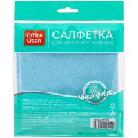 Салфетка OfficeClean, для оптики и стекла, микрофибра, 30*30 см  275763