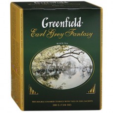 Чай GREENFIELD Earl Grey Fantasy черный с ароматом бергамота, 2гр*100пак