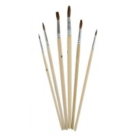 Набор кистей для рисования, 6 шт/уп