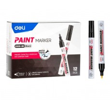 Маркер-краска DELI "Paint" 1,5-2 мм  черный  044-U500/BK