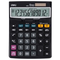 Калькулятор DELI "1630", 12 разрядный, черный (198*146*40мм) 044-1630 Калькулятор DELI "1630", 12 разрядный, черный (198*146*40мм) 044-1630