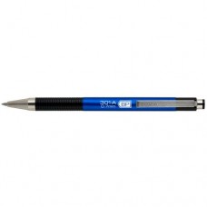 Ручка шариковая ZEBRA "F-301A", корпус синий металлик, 0,7мм, синяя  305 104212