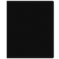 Папка на 2-х кольцах BURO, пластиковая, 500 мкм, черная  028-1496397