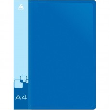 Папка с зажимом БЮРОКРАТ, A4, 16 мм, 700 мкм, внутренний и торцевой карман, синяя  028-816854