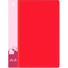 Папка с зажимом БЮРОКРАТ, A4, 16 мм, 700 мкм, внутренний и торцевой карман, красная  028-816857