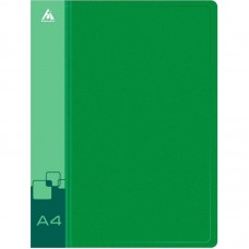 Папка с зажимом БЮРОКРАТ, A4, 16 мм, 700 мкм, внутренний и торцевой карман, зеленая  028-816855