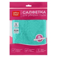 Тряпка для пола OfficeClean "Премиум", 70*80 см, микрофибра, зеленая  025-320860