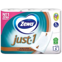 ZEWA Just 1 дәретхана қағазы, 5 қабатты, 6 орам/қаптама