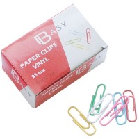 Скрепки BASY 28 мм, цветные, 100 шт/упак  023-1228