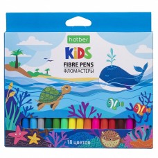 Фломастеры Hatber Eco, 18 цветов, серия Африка  FP_078346