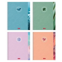 Тетрадь "Hatber", 48л, А5, клетка, ламинация, тиснение, на гребне, "Вдохновение вокруг"  48Т5лтВ1гр