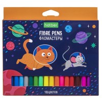 Фломастеры "Hatber Eco", 18 цветов, серия "Космос"  FP_077347