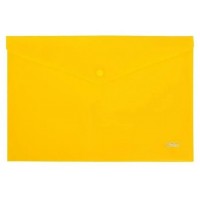 Hatber, A4, 180 мкм, сары AKk4_00005 түймесіндегі конверт қалтасы Hatber, A4, 180 мкм, сары AKk4_00005 түймесіндегі конверт қалтасы