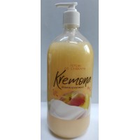 Сабын-крем сұйық Kremona шабдалы кілегеймен, диспенсермен, 1000 мл 200520 Сабын-крем сұйық Kremona шабдалы кілегеймен, диспенсермен, 1000 мл 200520