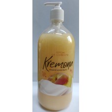 Сабын-крем сұйық Kremona шабдалы кілегеймен, диспенсермен, 1000 мл 200520 Сабын-крем сұйық Kremona шабдалы кілегеймен, диспенсермен, 1000 мл 200520