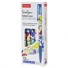 Автоматты шарикті қалам. "Hatber Emotion", 0,7 мм, көк, bp_078621 түсті корпусы
