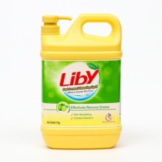 Средство для мытья посуды LIBY Лимон, с дозатором, 1,5 кг