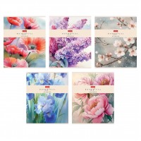 Тетрадь "Hatber", 48л, А5, клетка, на скобе, ламинация Soft-Touch, "Ботаника"  092512-48Т5лВ1