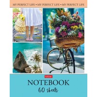 Тетрадь "Hatber", 60л, А5, клетка,  на скобе, "Моя прекрасная жизнь"  075702-60Т5В