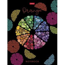 Бизнес-блокнот "Hatber", 80л, А5, клетка, 5-цв.срез, тв.переплет, "Блеск камней"