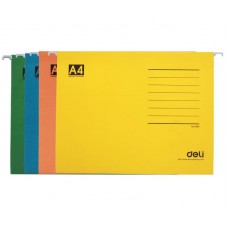 Папка подвесная DELI, А4, цвет ассорти  044-5468