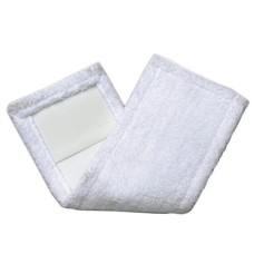 Насадка на швабру МОП микрофибра, гладкий ворс, 40 см, белая