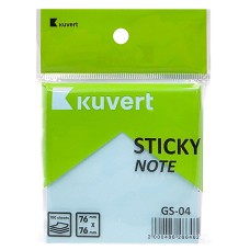 Жабысқақ жазба қағазы 76*76мм KUVERT "Sticky", 100п, көгілдір 217-GS04BL
