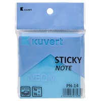 Ответ Gemini Жабысқақ жазба қағазы 76*76мм KUVERT "Sticky", 100п, неон көк 217-PN14BL