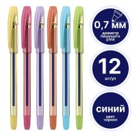 DELI "Extra Q40T" шарикті қаламы, 0,7 мм, корпусы ассорти, көк 044-EQ40T