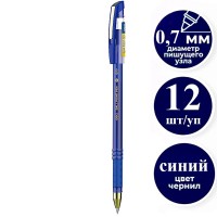 DELI "Q90" шарикті қаламы, 0.7 мм, тонирленген корпус, көк, грип 044-Q90
