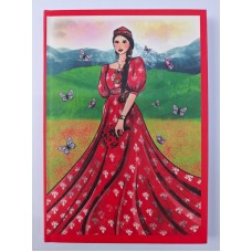 Блокнот "Девушка в поле", 192 стр., клетка, интегральная обложка H0000001049