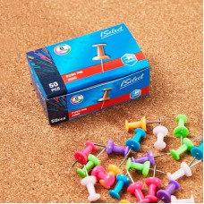 Кнопки-гвоздики DELI "i Select", цветные, 50 шт/уп  044-UZ050