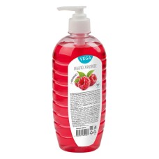Мыло жидкое VEGA "Малина", с дозатором, 500мл  025-388435