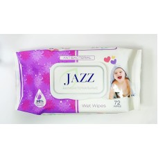Салфетки влажные JAZZ, антибактериальные, 72 шт/уп  825053