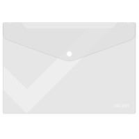 Папка-конверт на кнопке i Select, А4, 0,12 мм, прозрачная  044-UF700