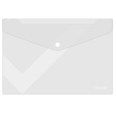 Папка-конверт на кнопке i Select, А4, 0,12 мм, прозрачная  044-UF700