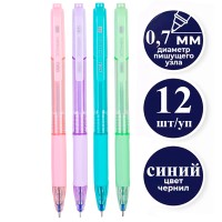 Ручка шариковая DELI "Smooth Q199" автоматическая, 0,7 мм, синяя  044-Q199BL