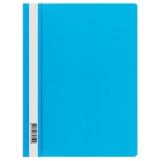 Скоросшиватель пластиковый СТАММ А4, 160 мкм, голубой  029-30717