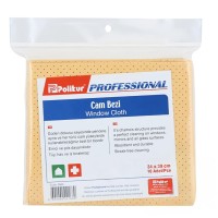 Тряпка замшевая для стекла POLIKUR Proff, 34*39см (10)