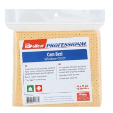 Тряпка замшевая для стекла POLIKUR Proff, 34*39см (10)
