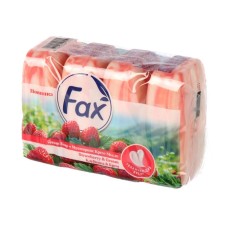 Мыло туалетное FAX Клубника&Крем, мультипак 4*70гр