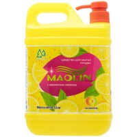 Средство для мытья посуды MAOLIN Лимон, с дозатором, 1,5 кг